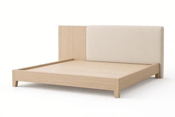 DUAL-TONE OAK 침대 프레임